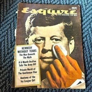 Esquire The Magazine For Men with Kennedy JFK on the cover. June 1964 Vintage